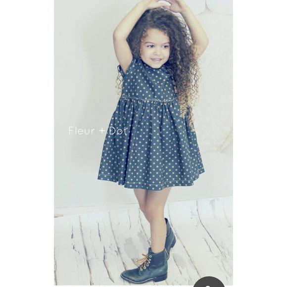 Fleur + Dot Other - Fleur + and Dot Handmade Childhoods Dress Good Golly Polka Dot Girls Sz 2T USA